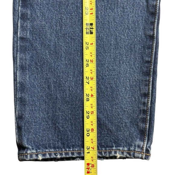 Levis 501 ST Big E Premium Denim Jeans Mens 38x32 Slim Taper Selvedge Button Fly - Picture 10 of 16